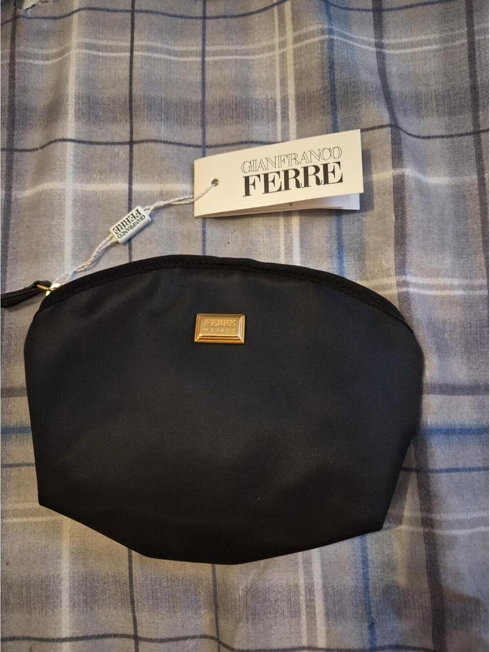 Gianfranco Ferré black Cosmetic Bag clutch